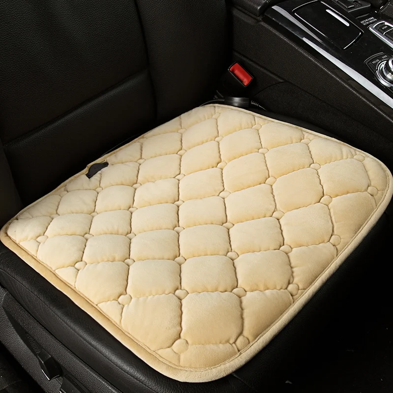 Зимняя теплая общая Автомобильная сидение кресло pad четырехсторонняя Тепловая плюшевая зимняя Автомобильная грелка Набор подушек автомобильное сиденье одиночный