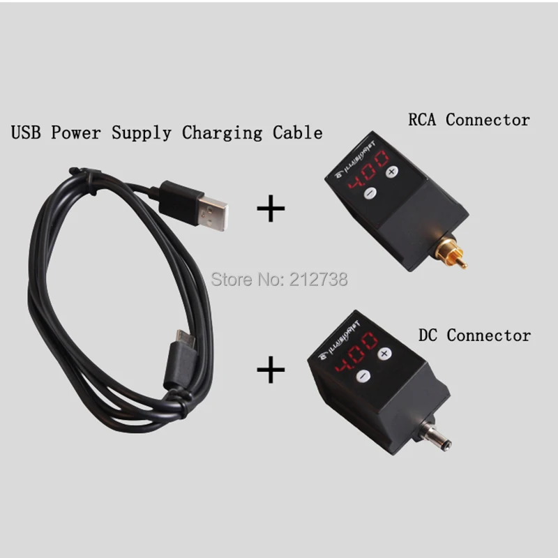 Новейший беспроводной источник питания мини мощность татуировки RCA/DC разъем татуировки Поставщик Для татуировки ручка машина