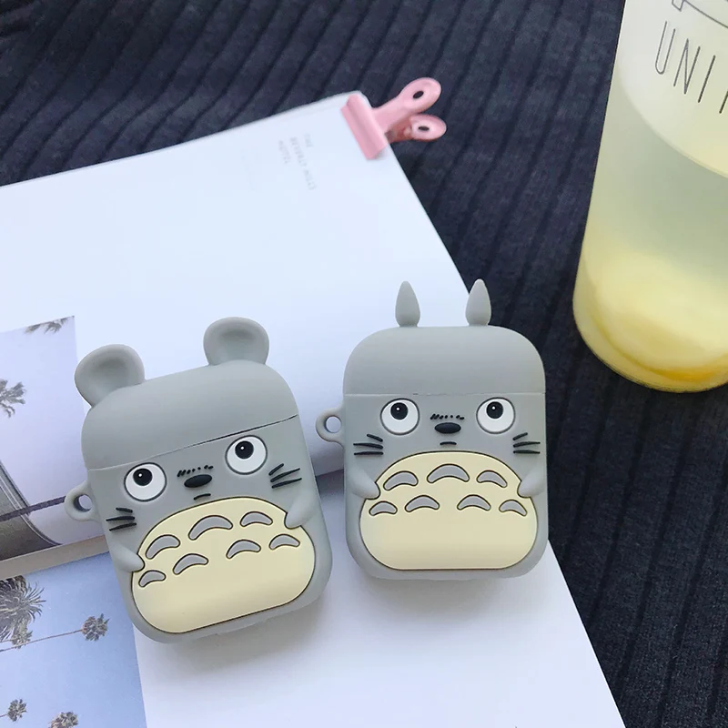 3D мультяшный силиконовый чехол для AirPods, чехол, беспроводной Bluetooth наушник, защитный чехол для Apple Airpods, чехол, милый мягкий