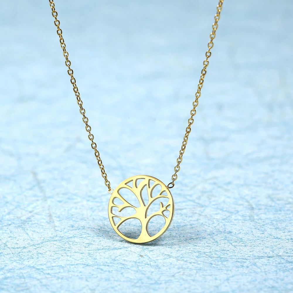Серьги гвоздики PUN The tree of life аксессуары корейские серьги из нержавеющей стали 2018