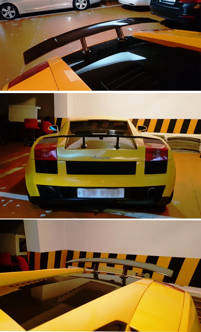 Углеродного волокна задний спойлер заднее крыло для Lamborghini Gallardo LP550 LP560 LP570 2004 2005 2006 2007 2008 2009 2010 2011 2012
