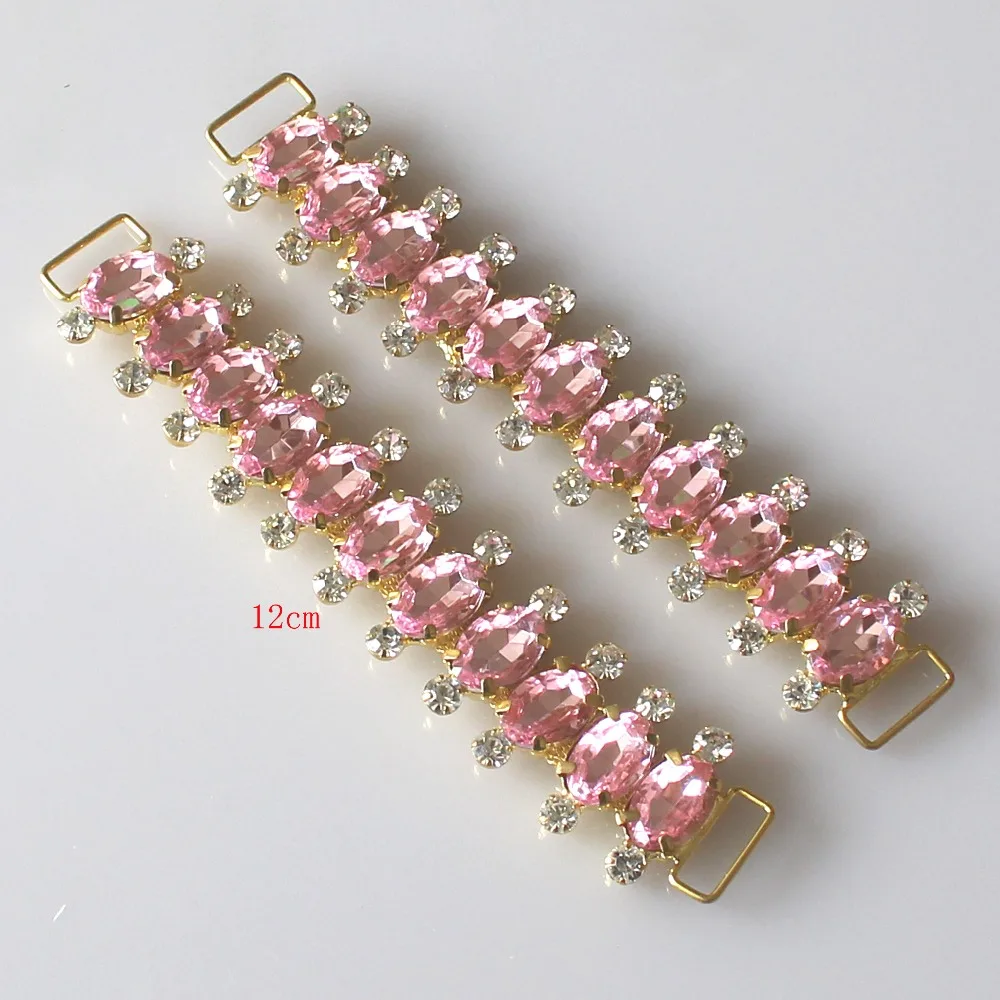 2 шт. подвеска с прозрачными стразами соединители для купальников/металлические