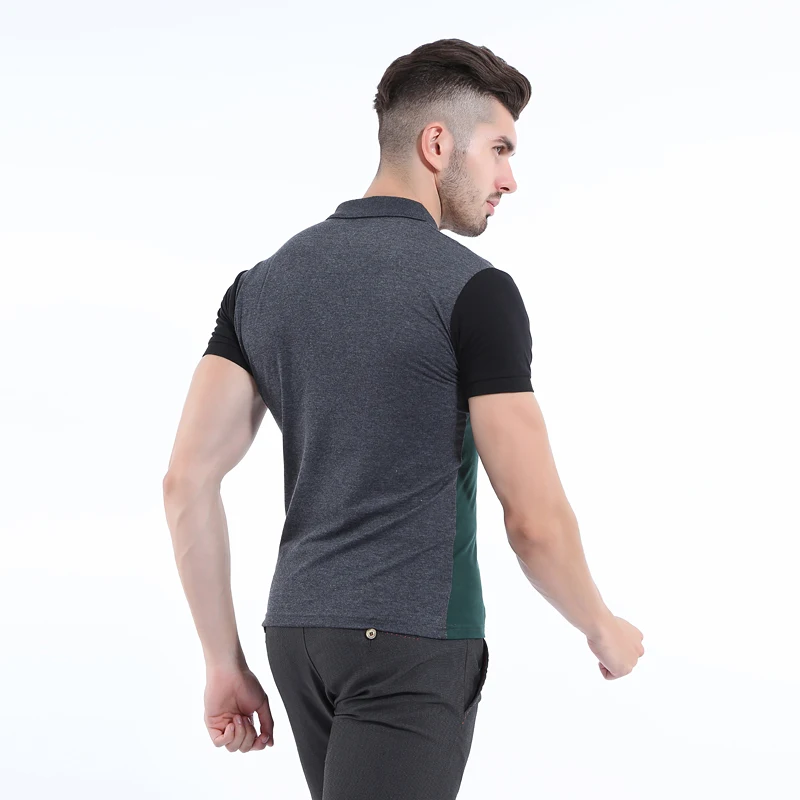Модные мужские повседневные футболки облегающая футболка с коротким рукавом