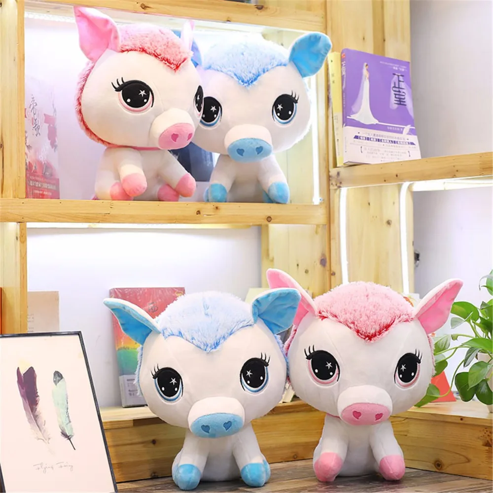 

1pc 35cm Cute Rainbow Pig Stuffed Animals Plush Toy Cartoon Soft Pillow Kawaii Baby Appease Doll Girl's Brinquedo Birthday Gifts