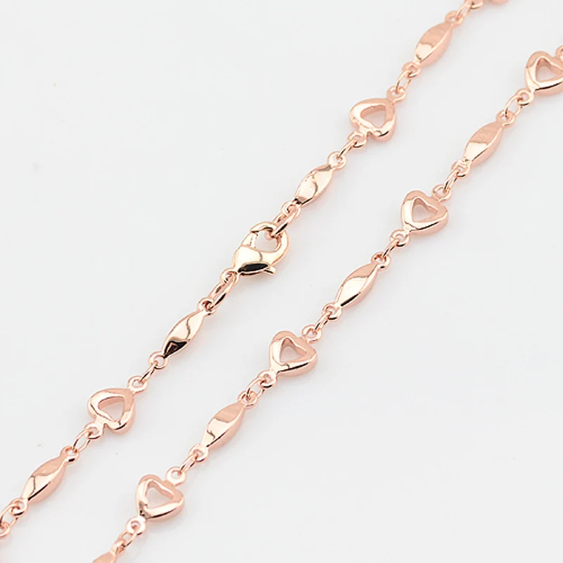 1 шт женские ожерелья цвета розового золота короткие цепи аксессуары сердца