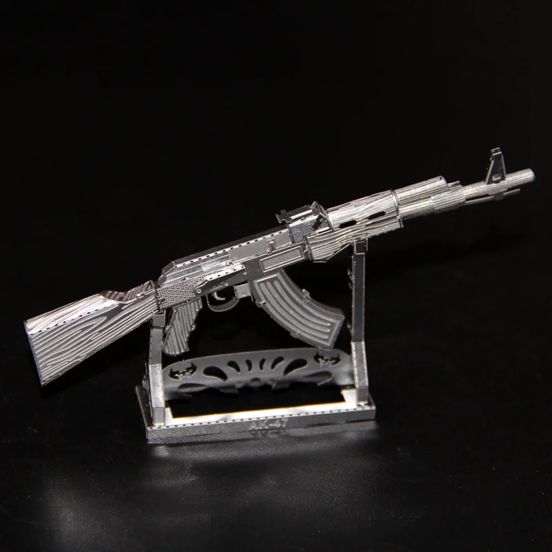 DIY Мини Военный Набор для ружья головоломка игрушка сборка Металл AK47 пистолет Набор Модель A328