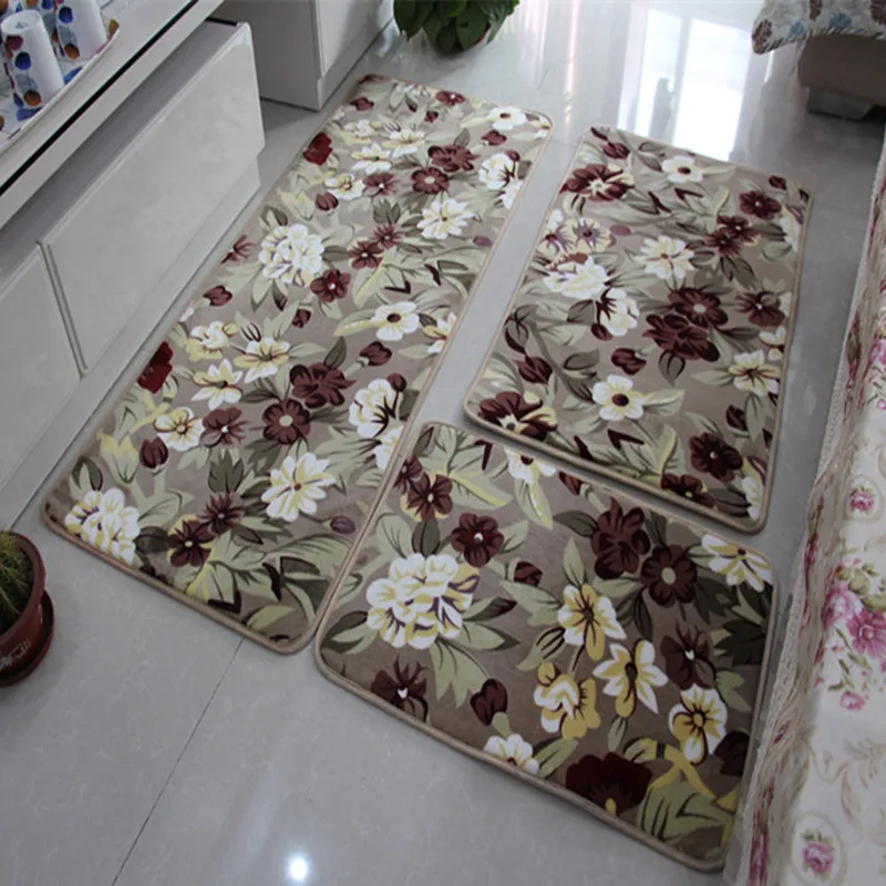 3pcs Bath Mat Set Water Absorption Bathroom Carpet Rug Home Living Room Kitchen Door Floor GRKT006 | Дом и сад