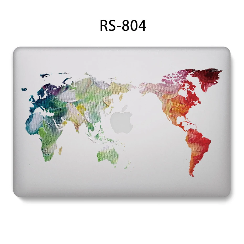 Модный жесткий чехол для ноутбука, чехол для MacBook 12 13,3 дюймов retina Touch Air Pro 13 12 15, противоударный чехол 2018Air 13 A1466 A1398