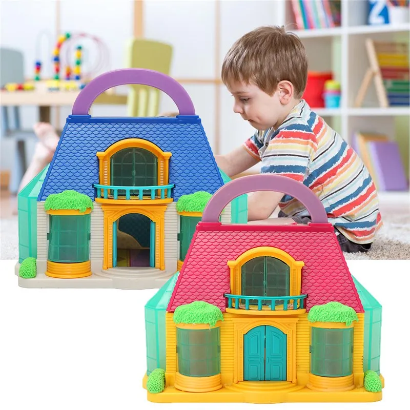 Новое поступление Съемный ручной DIY 2-этажный дом игровой домик кукольный Детские игрушки