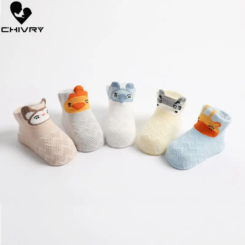 5 пар/лот Носки для малышей Летние сетчатые тонкие детские носки новорожденных