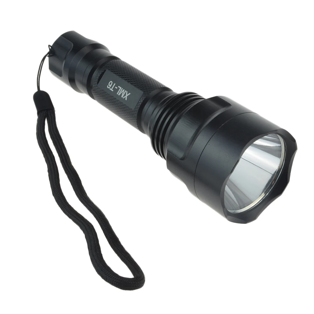 Тактический охотничий светодиодный фонарик C8 CREE XML T6 водонепроницаемый фонарь +
