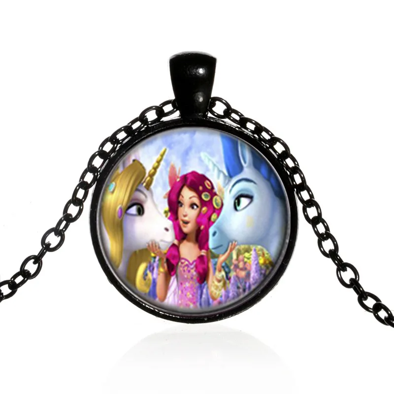 Style 8 SONGDA Модное детское ожерелье из мультфильма Миа и я Пегас Фея Аниме Косплей длинное ожерелье для детей день рождения тема вечерние подарки - Окраска металла: Style 8