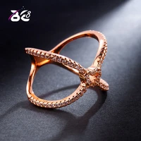 be 8 hot sale cross x aaa cubic zirconia interwined rings for women wedding micro pave ring aanel feminino r127