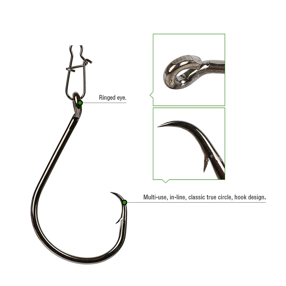 Goture новые острые черные рыболовные крючки из высокоуглеродистой стали с