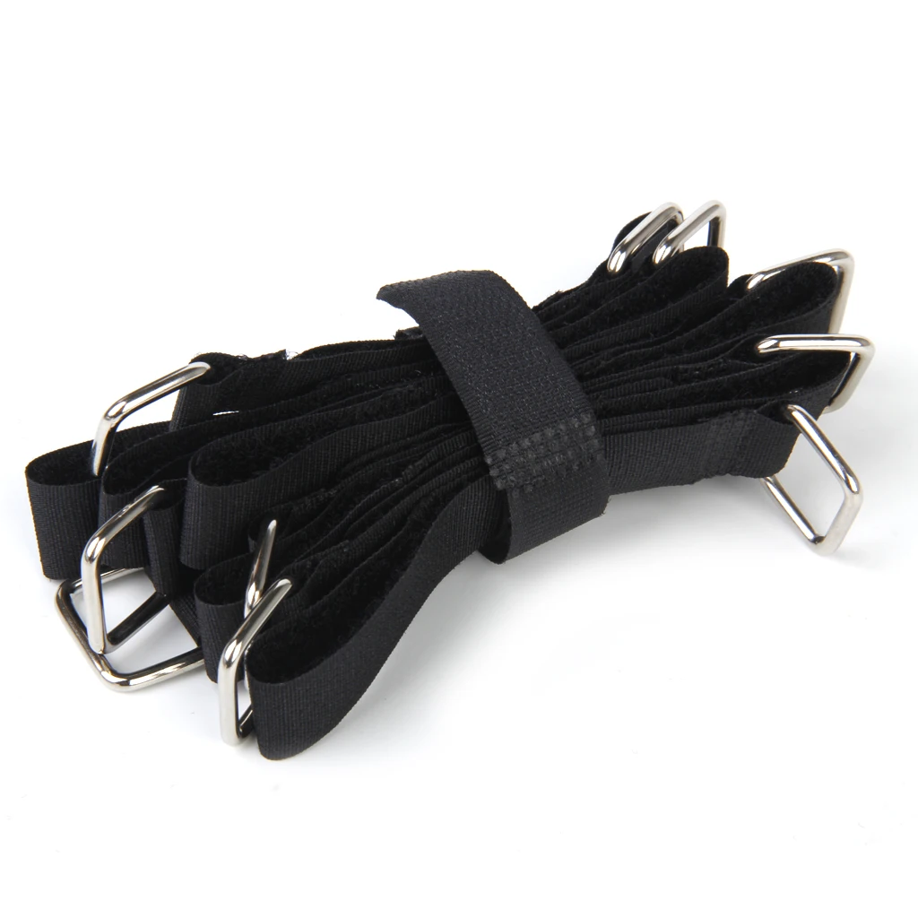 Нейлоновые ремни кабельные стяжки трос крюк и петля органайзер 10 шт. черный |