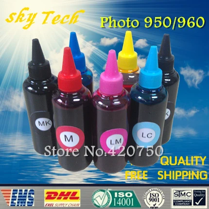 Заправка чернил для Epson T0331 T0331-T0336 серии 7 видов цветов замена Stylus Photo 950 960 |