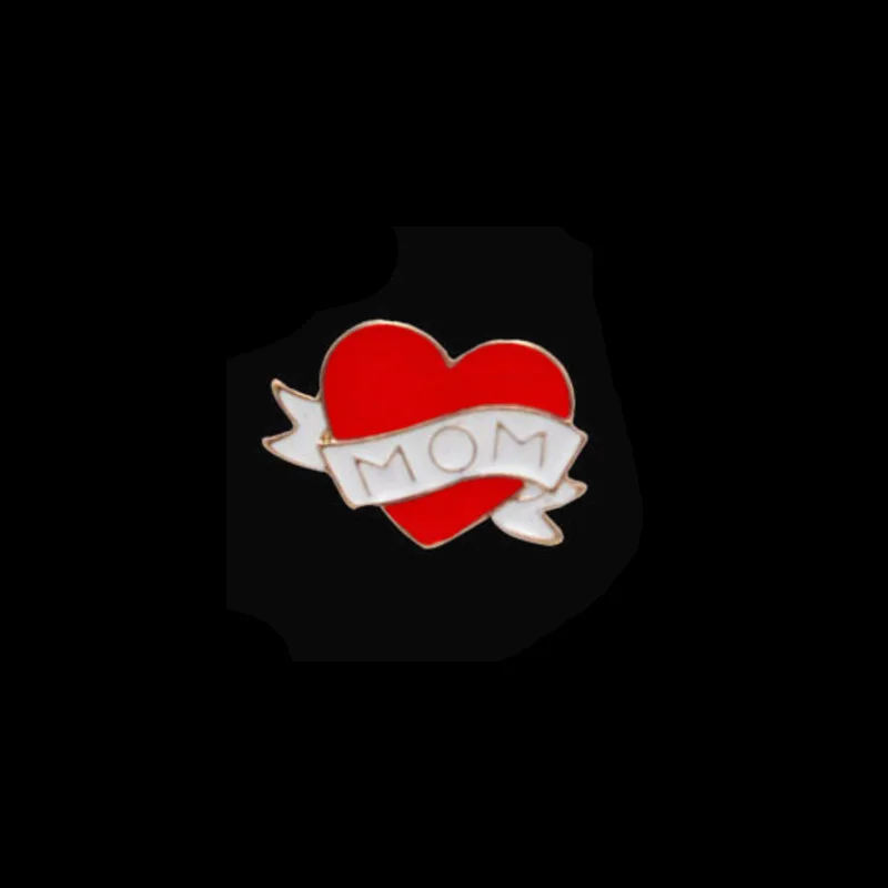 Красный розовый эмаль булавка в комплекте ручная работа на высоком каблуке виде