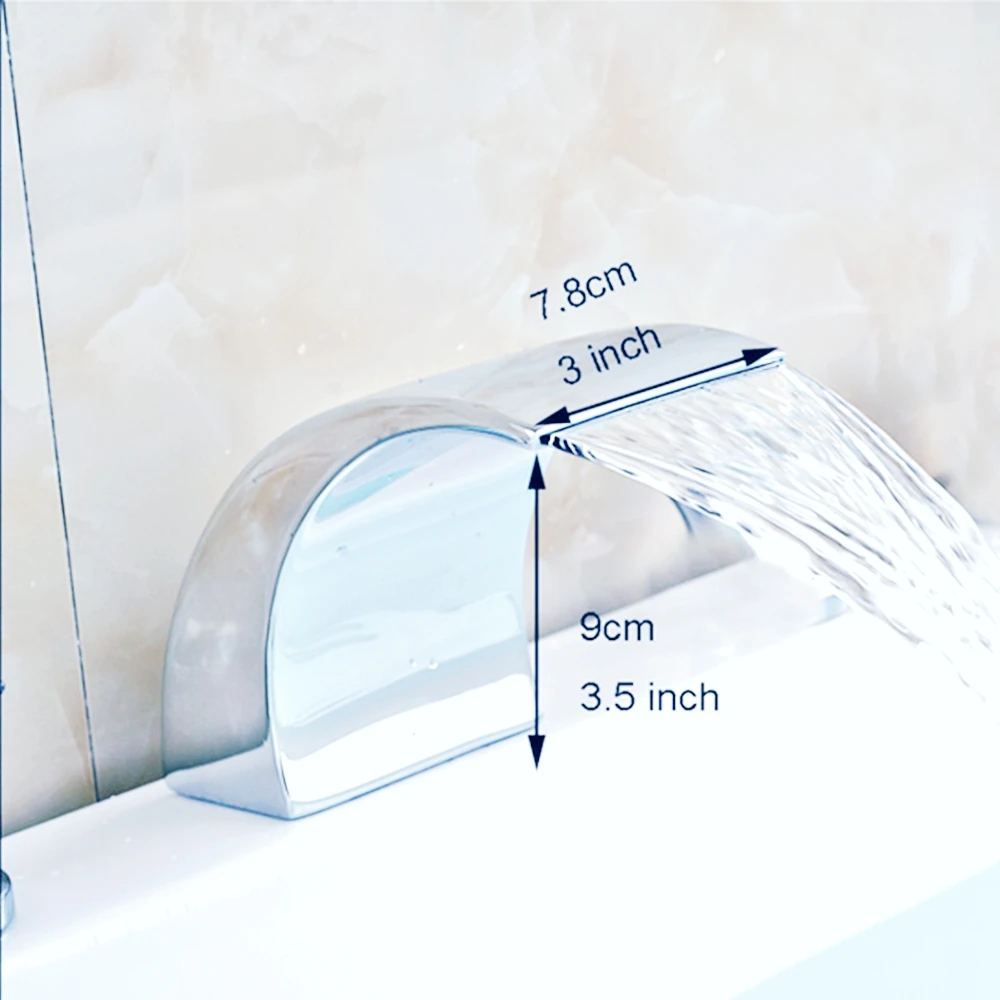 Смеситель для ванной Uythner никель Матовый смеситель с двумя ручками три отверстия