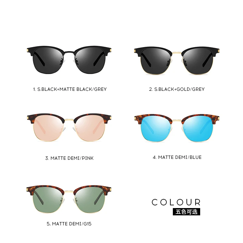 Винтажные Солнцезащитные очки унисекс в полуоправе женские ретро круглые для