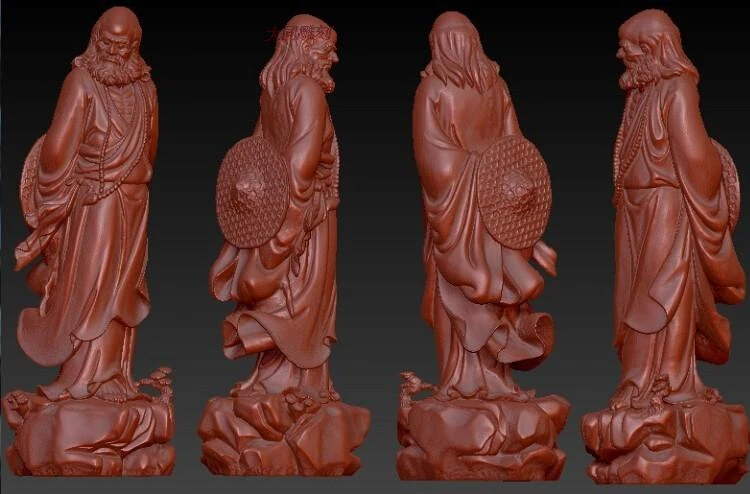 

Высококачественная рельефная Модель 3D STL формат CNCBodhidharma с шляпой