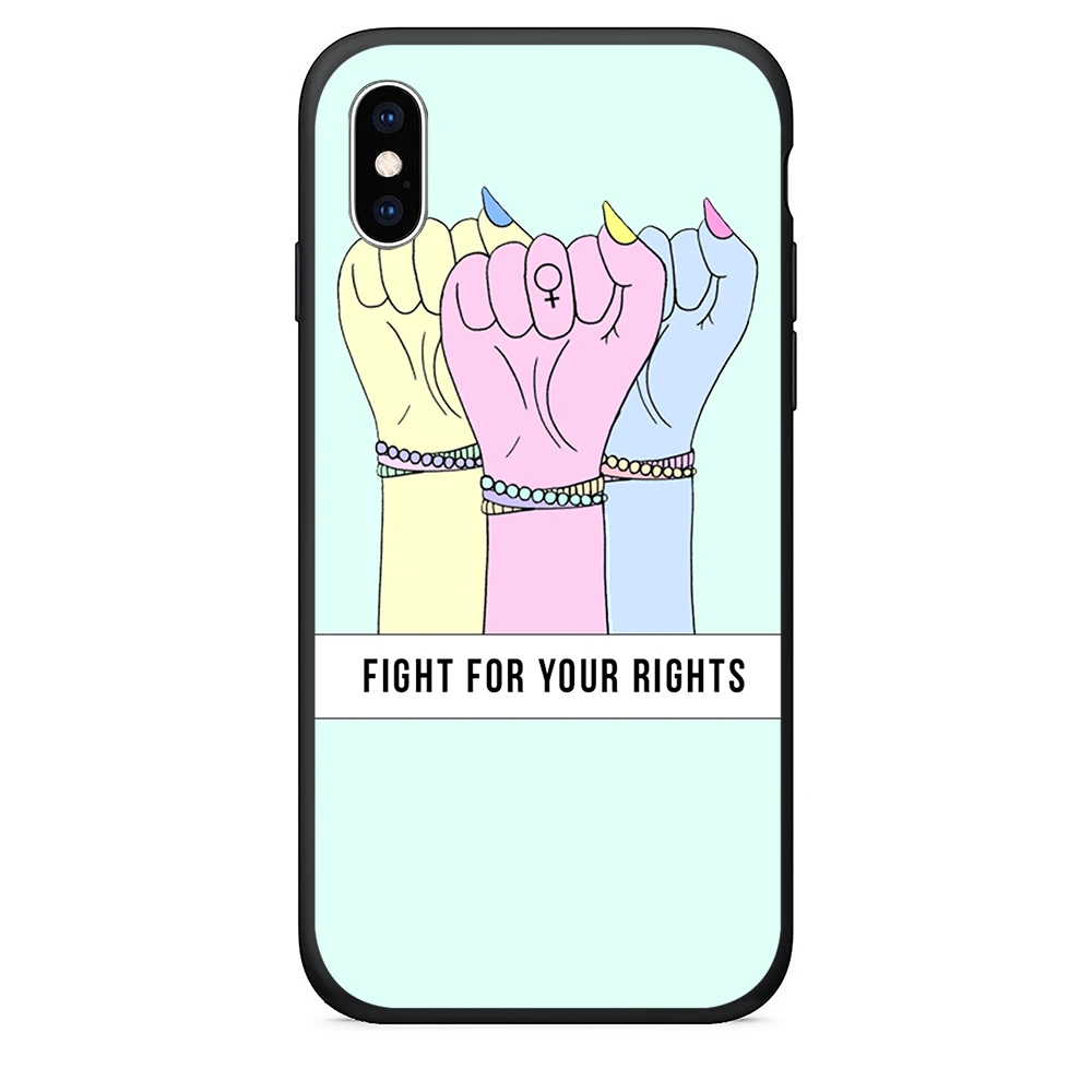 TPU Phone Case for iPhone xr case Silicone Back Cover the future is female x xs max 7 8 Plus 5 5s se |