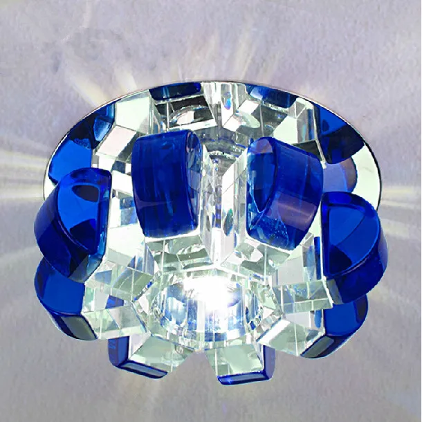 3 Вт современный светодиодный потолочный Точечный светильник с кристаллами для