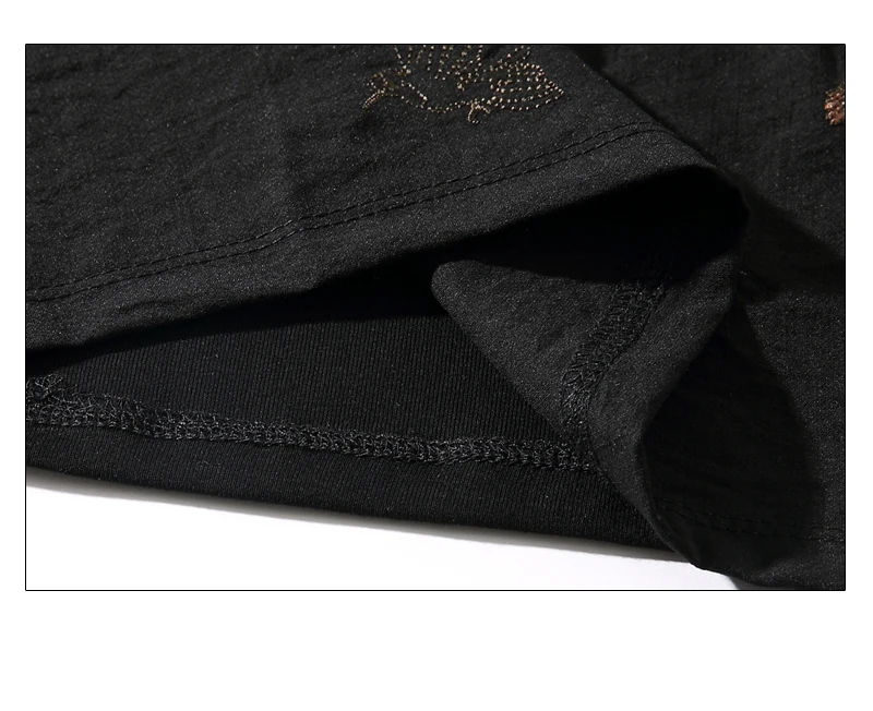 New t shirt men summer short sleeve embroidery linen cotton O-neck Breathable tshirt high quality tops Plus size 5XL QT3023-1802 | Мужская