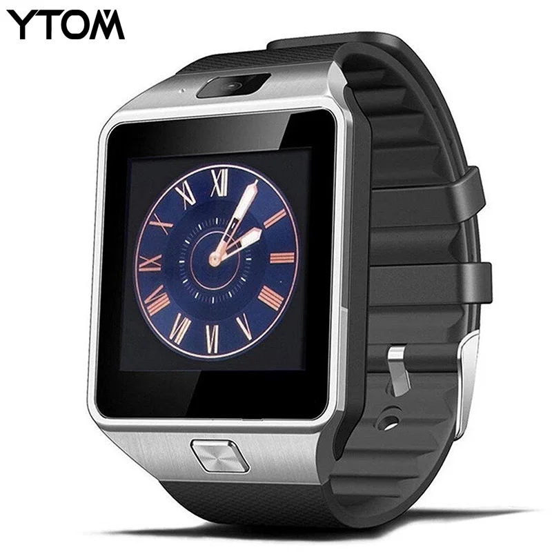 Умные часы YTOM DZ09 с Bluetooth умные цифровые мужские 2G GSM SIM TF карта камера для iPhone Samsung