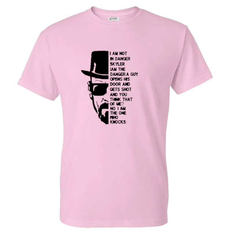 2019 summer men Cotton heisenberg casual short sleeve print O-Neck Short Sleeve Mens T Shirt Summer Male Slim Casual | Мужская одежда