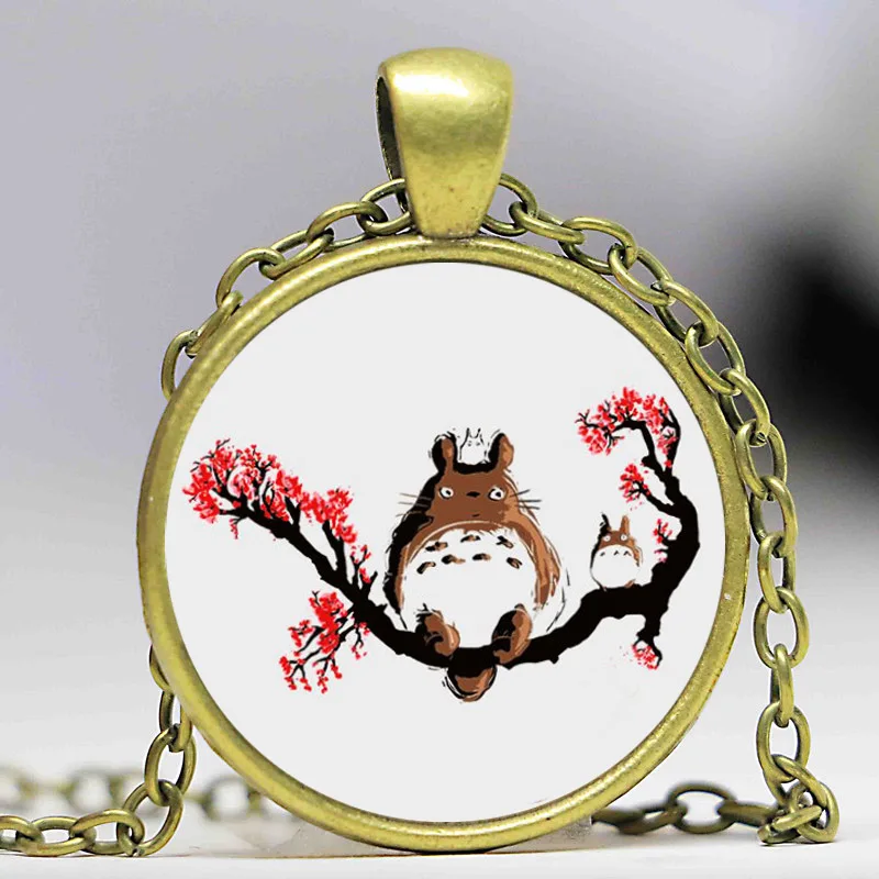 Новое модное ожерелье из круглого стекла в стиле My Neighbor олье Тоторо ghiдоступ Hayao