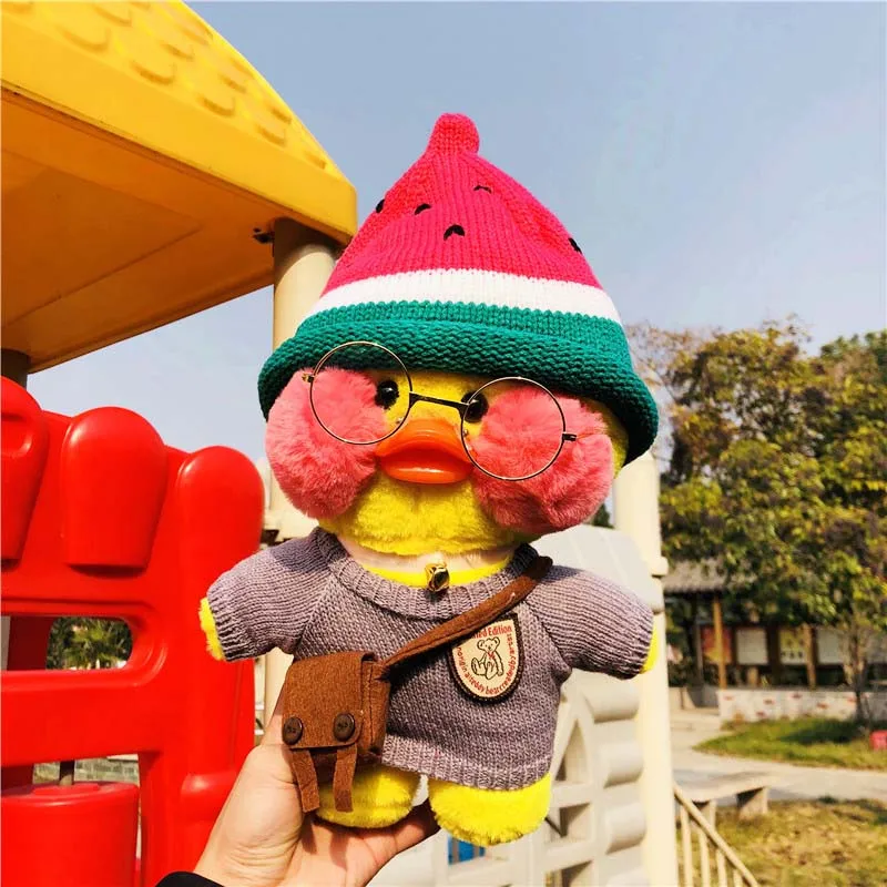 11 Kawaii LaLafanfan кафе утенок плюшевая игрушка милые животные желтая утка мягкие куклы игрушки Рождественский подарок на день рождения для детей - Цвет: 11