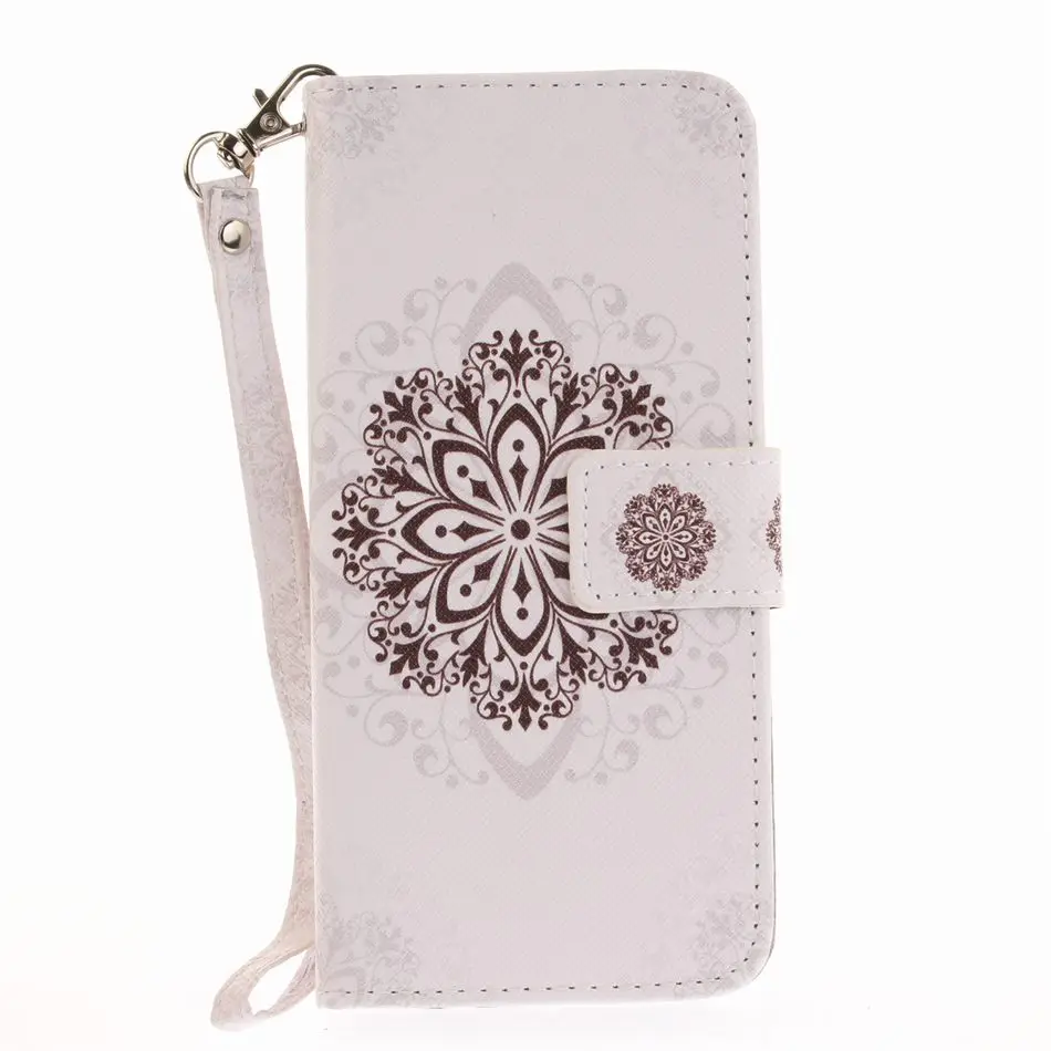 Datura Flower DEEVOLPO из искусственной кожи с рисунками животных Чехлы для samsung S8 S8Plus S6Edge S7Edge G360 G530 J120 A320 A520 карманом для карт Чехлы для телефона D26F - Цвет: Datura Flower