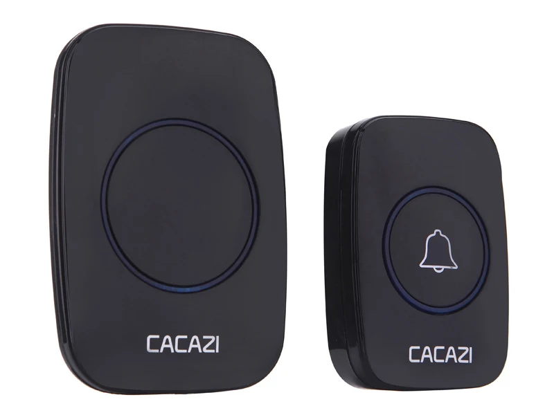 Cacazi AC 100-240 В беспроводной дверной звонок, который водонепроницаемый 300 м Диапазон дверной звонок низкая цена, высокое качество домашнего 38 куранты дверь кольцо