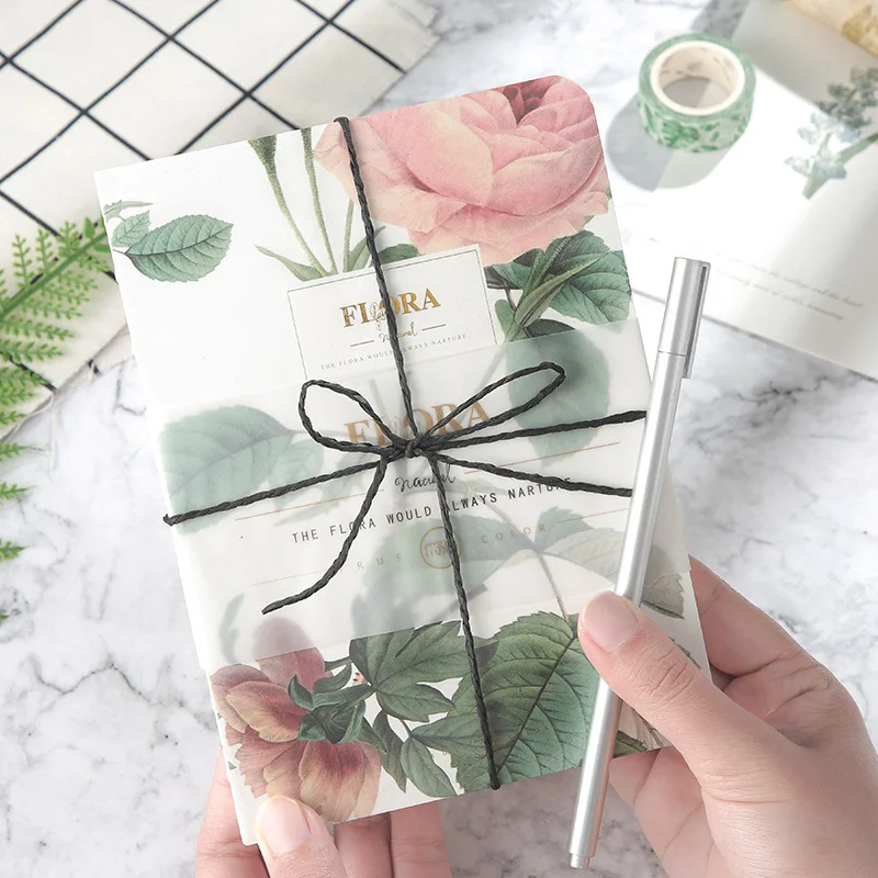 

A5 A6 Creative Vintage Flora Drawing Graffiti Spiral Blank Notebook And Journals Dairy Planner Note For Girls Birthday Gift