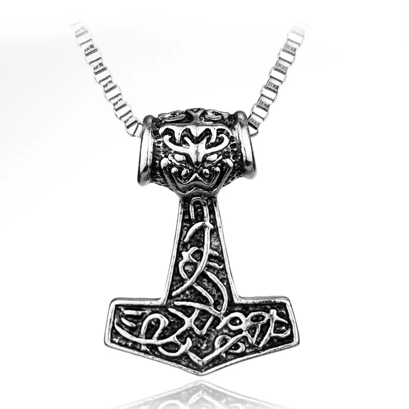 4 10 стилей Мститель Тор ожерелье молоток Темный мир сплав THOR'S HAMMER Magick Мужская подвеска ожерелье ювелирные изделия Прямая поставка - Окраска металла: 4