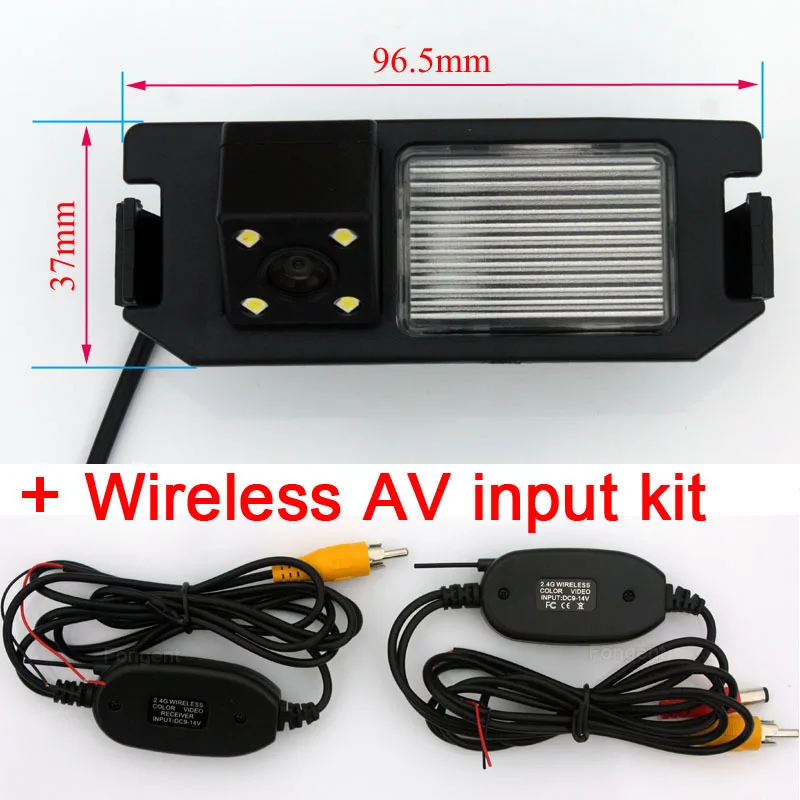 wireless AV input Автомобильная парковочная беспроводная камера заднего вида для hyundai I30 Solaris Genesis Coupe Elantra Verna Kia Soul - Название цвета: wireless AV input