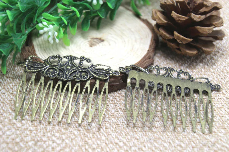 5 шт., заколки для волос в бронзовом цвете, 65 х45 мм