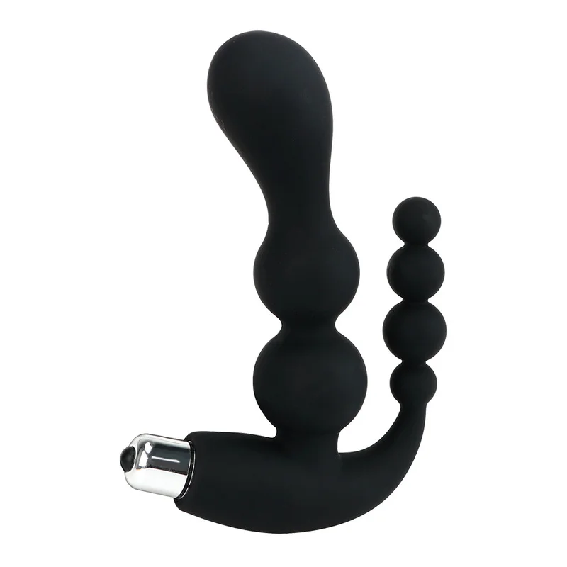 Hot sale Male Anal Pull Bead Silicone Plug Vibration Couple Masturbation Prostate Stimulate Massage Stick Sex Toys. | Красота и