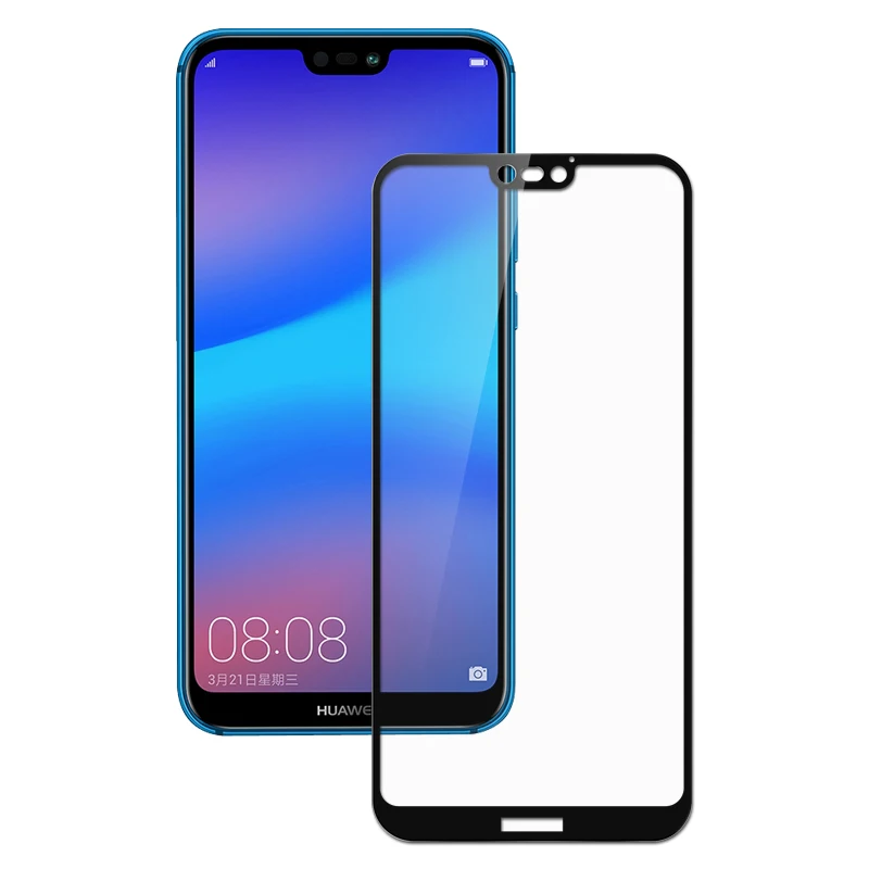 2.5D Защитное стекло для Huawei P20 Lite Pro Полное покрытие Защитная пленка экрана P 20
