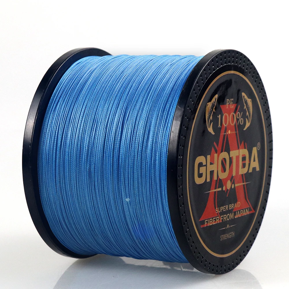Плетеная леска GHOTDA 1000 м 8 нитей плетеная многонитевая PE 22 31 39 43 52 61 78 96