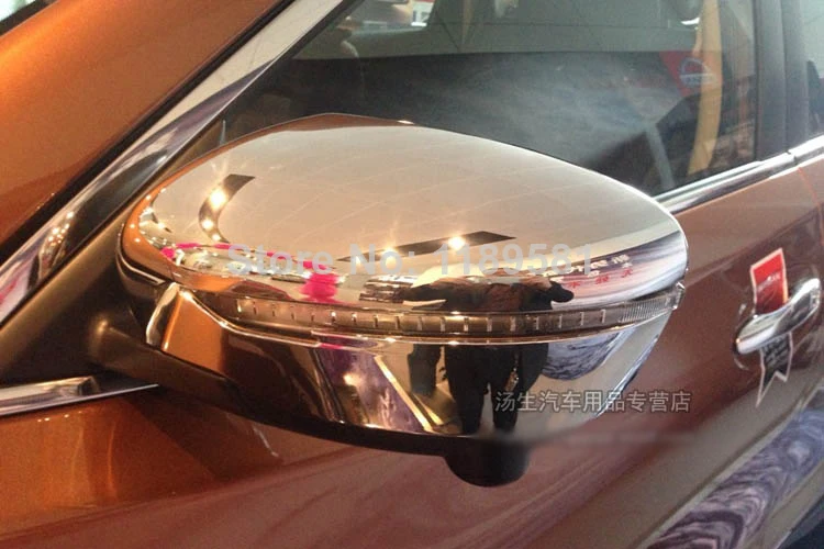 

For Nissan X-Trail Rogue 2014 2015 2016 ABS Chrome Side Mirror Cover Trim new