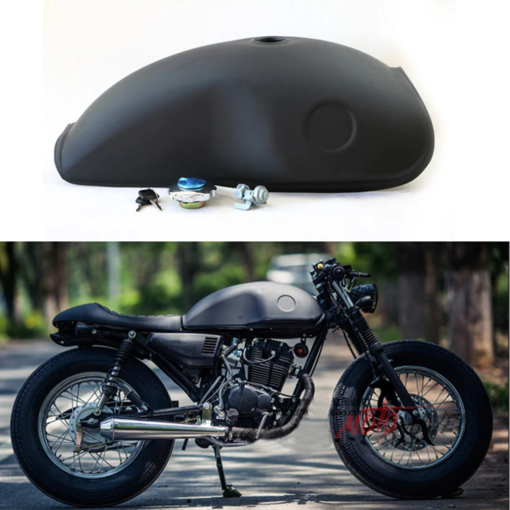 Мотоцикл Кафе Racer бак Винтаж 10л 2 6 галлона топливный 2.6Gal Ретро бензиновый для YAMAHA