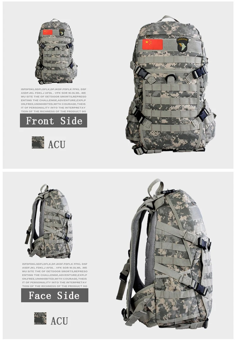 Горячая Распродажа! TAD мужской военный рюкзак Molle камуфляжные дорожные сумки 40L водонепроницаемые нейлоновые сумки многофункциональный рюкзак для ноутбука
