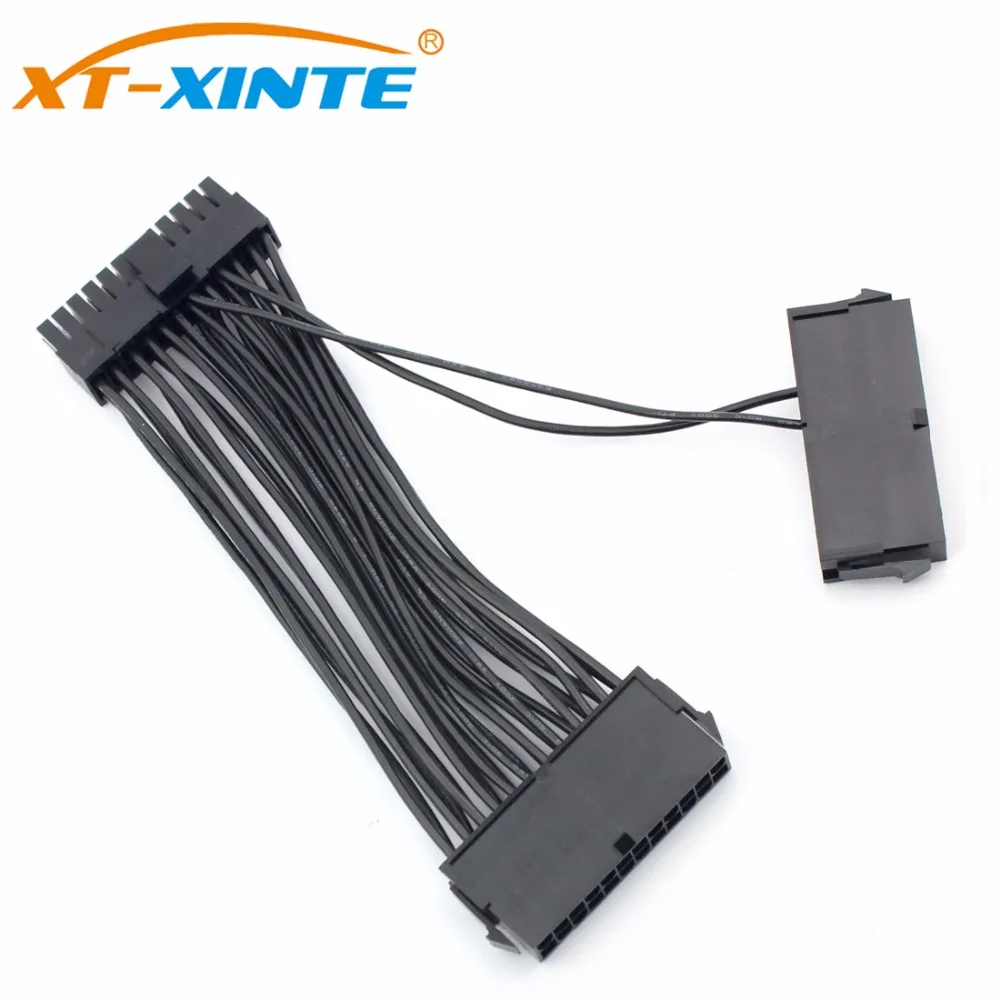 ATX 24Pin Male to Female 3 Power Supply Cord Sync Starter Extender Cable PSU Adapter for Computer Mining Starting Line 20+4pin atx psu standard 24pin female to mini 24p male internal power adapter converter cable for dell 780 980 760 960 pc