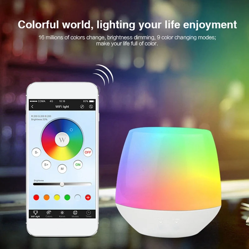 Умный ночник Wifi Ibox1 Led контроллер диммер настольная лампа Приложение Ios Android пульт