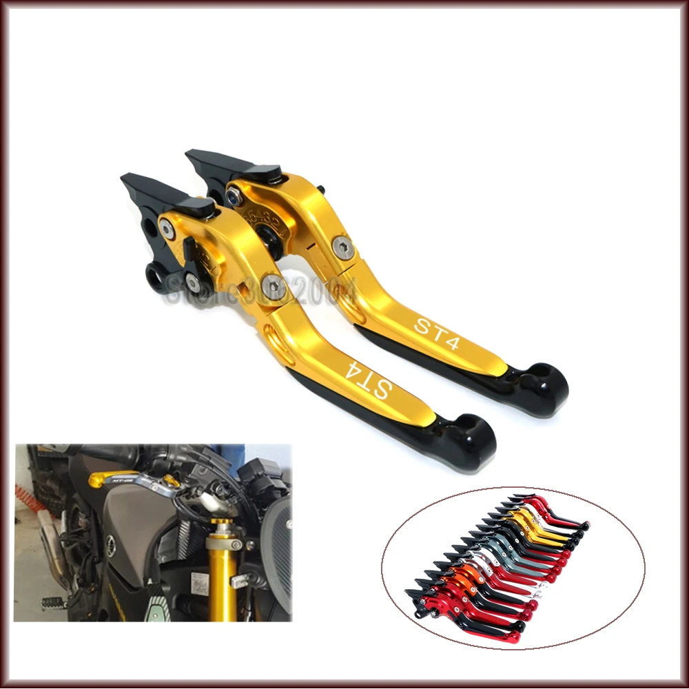 

For DUCATI ST4/S/ABS 2004-2006 2005 Motorcycle Accessories Folding Extendable Adjustable Brakes Clutch Levers With LOGO ST4 CNC