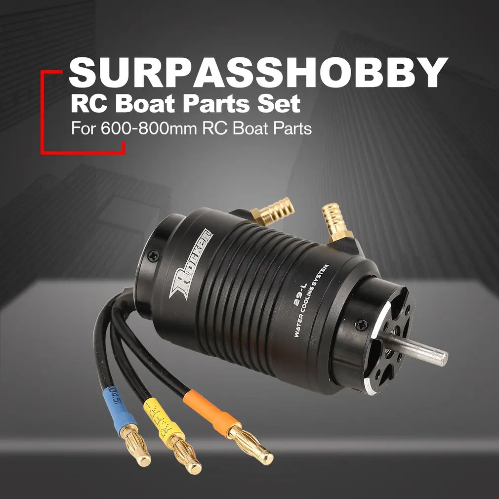 SURPASSHOBBY 2968 3400KV бесщеточный мотор и 29-L рубашка с водяным охлаждением комбо набор для 600-800 мм Запчасти для радиоуправляемых лодок