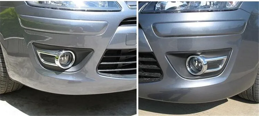 1 шт. передний бампер противотуманная фара светильник крышка для Citroen C4 2008-2011 C-quatre передняя противотуманная фара рамка