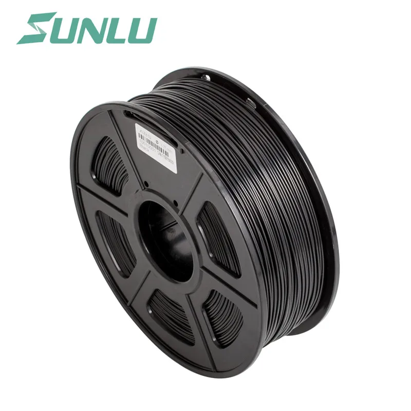 pla filament black PLA SUNLU 1,75 мм PLA Филамент измерительная точность+/-0,02 мм 2,2 фунтов(1 кг) катушка 3D Филамент для 3D принтеров и 3D ручек - Цвет: pla filament black