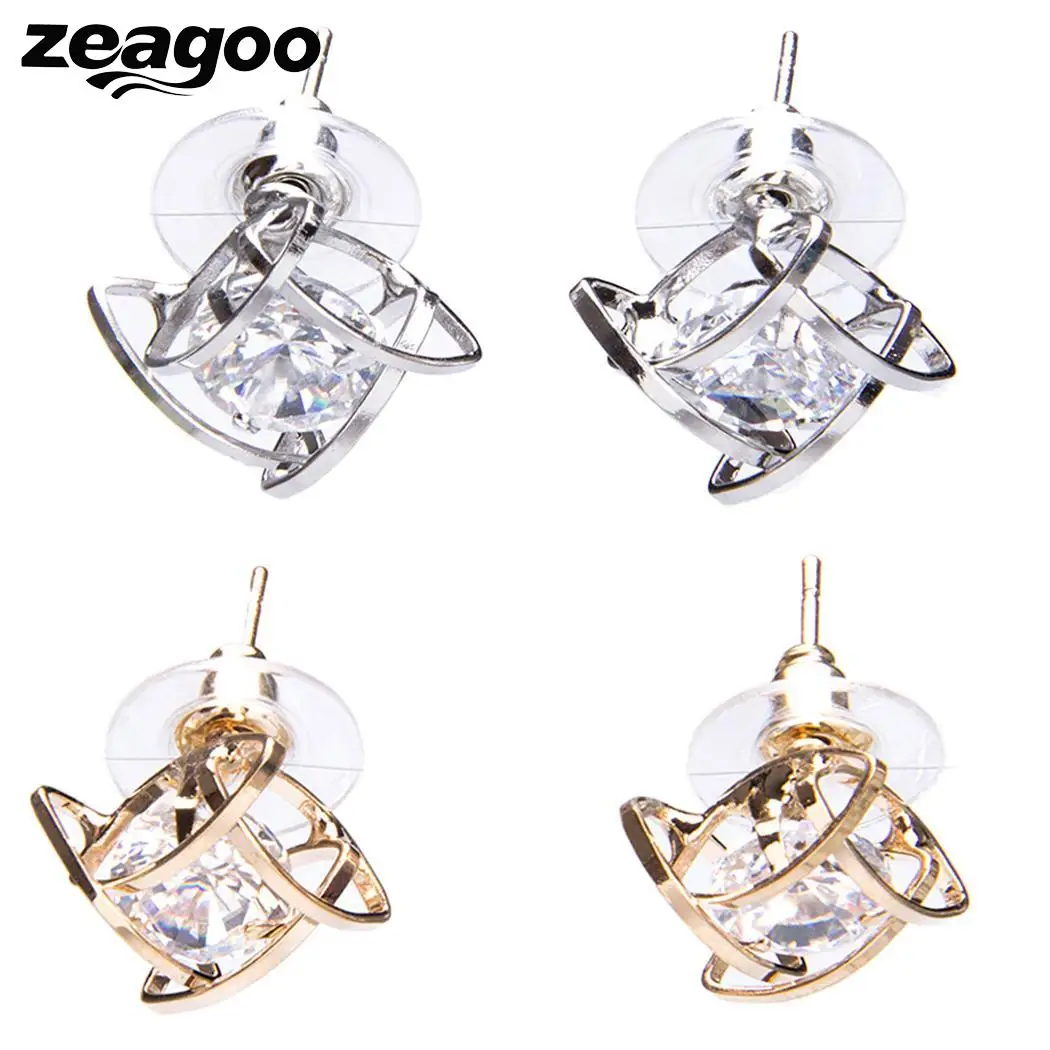 Earrings Pattern Elegant Back Geometric Push Women | Украшения и аксессуары